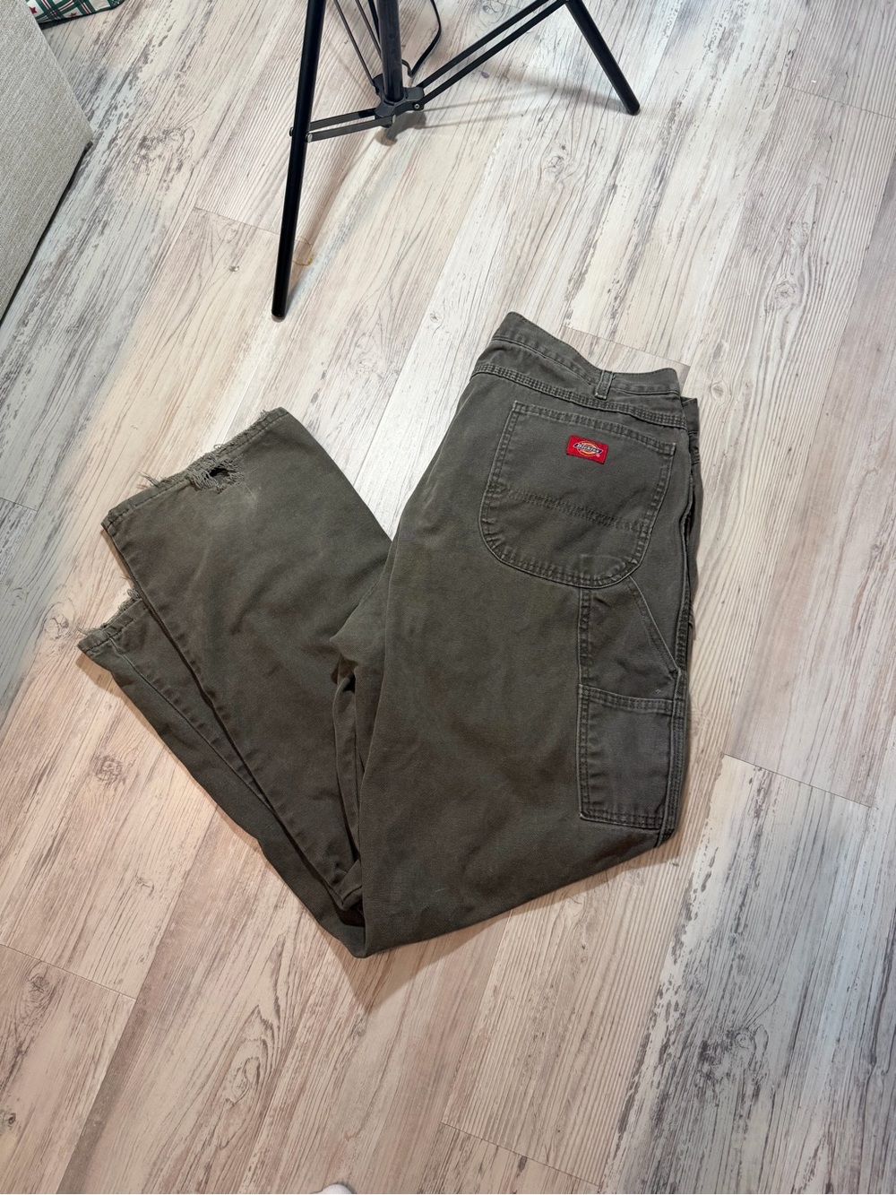 Dickies Men's Olive Green Cargo Work Pants